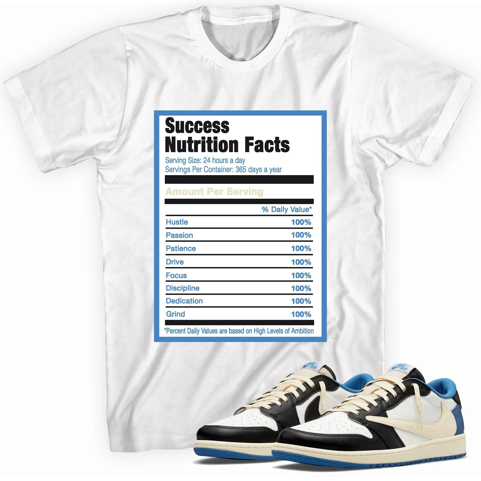 1 Low Fragment x Travis Scott Shirt Success Nutrition