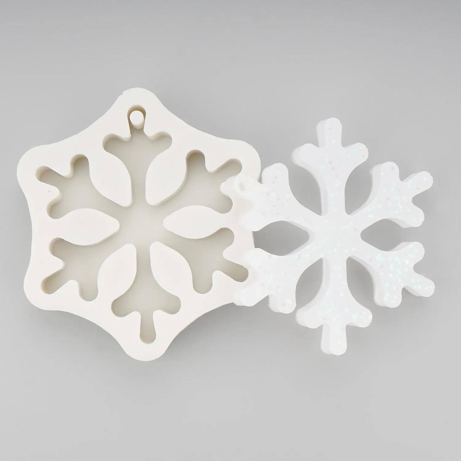 1 PCS Silicone 2D Snowflake Car Aroma Mold/ Plaster Mold/ DIY Candle Mold Candle Craft 10397251