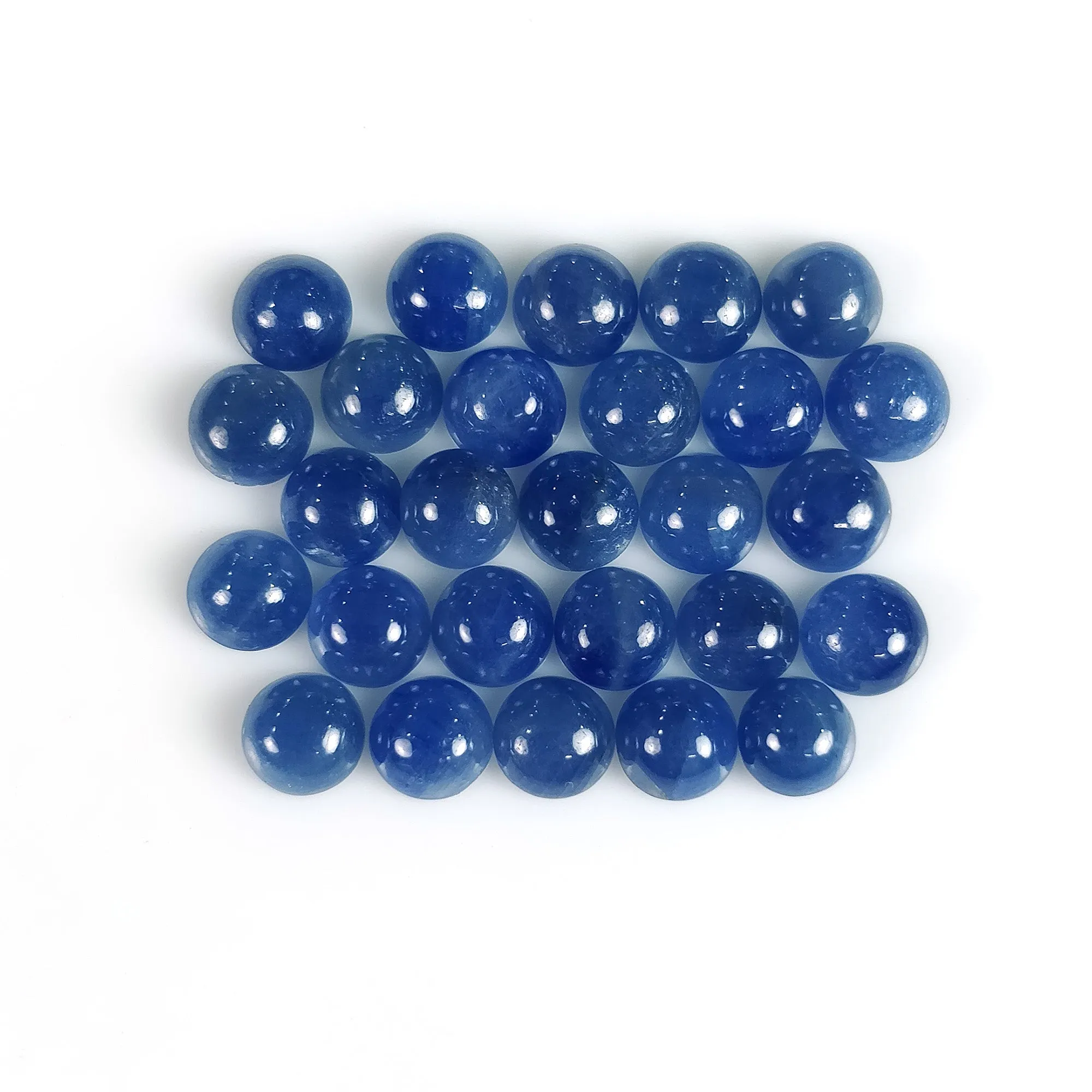 17.50cts Natural Untreated BLUE SAPPHIRE Gemstone Round Shape Cabochon September Birthstone 5mm 27pcs