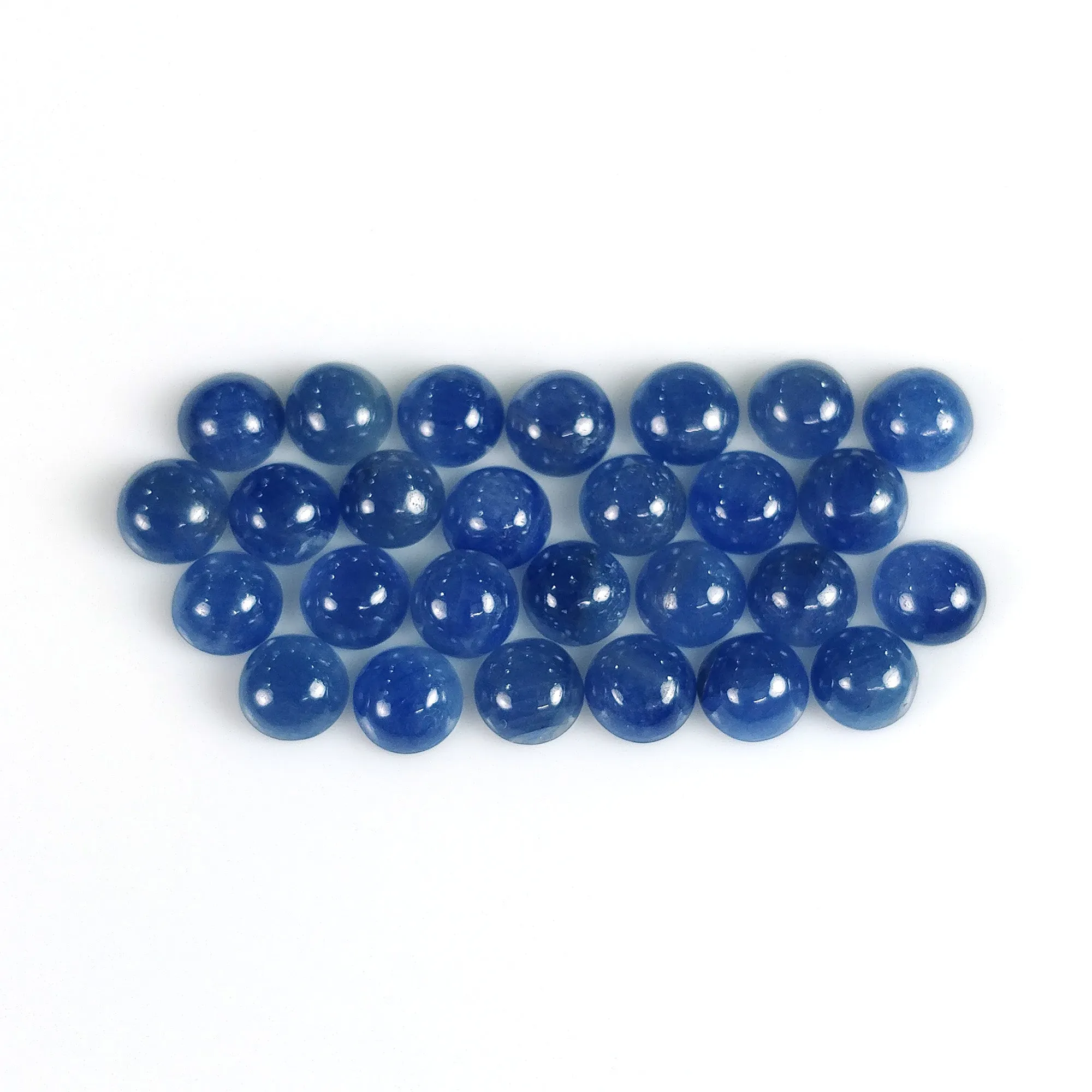 17.50cts Natural Untreated BLUE SAPPHIRE Gemstone Round Shape Cabochon September Birthstone 5mm 27pcs