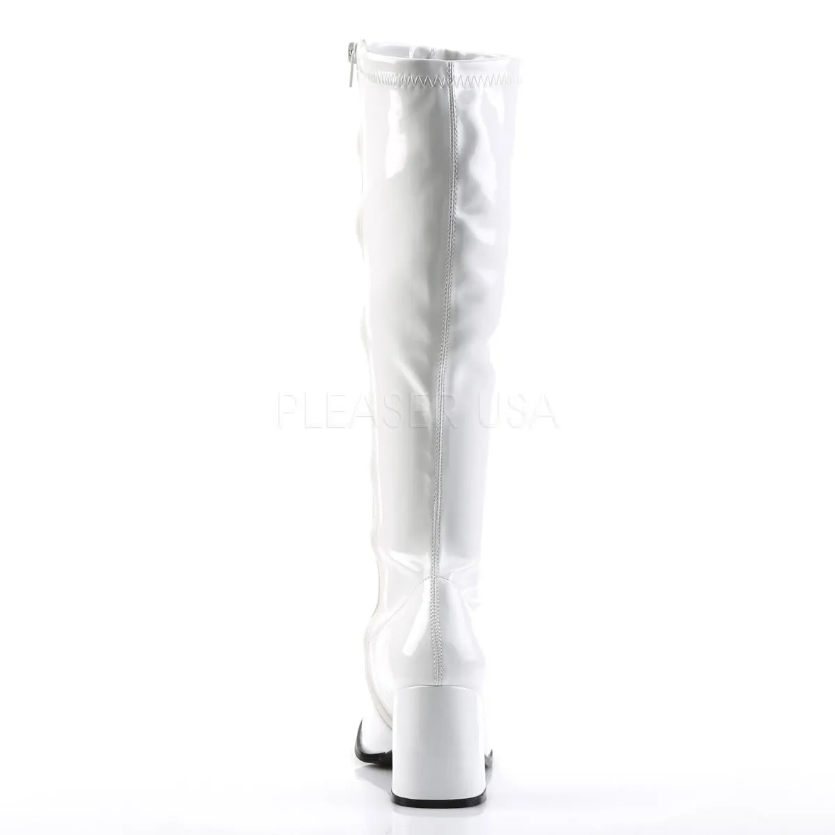 3 Inch Heel GOGO-300 White Pat