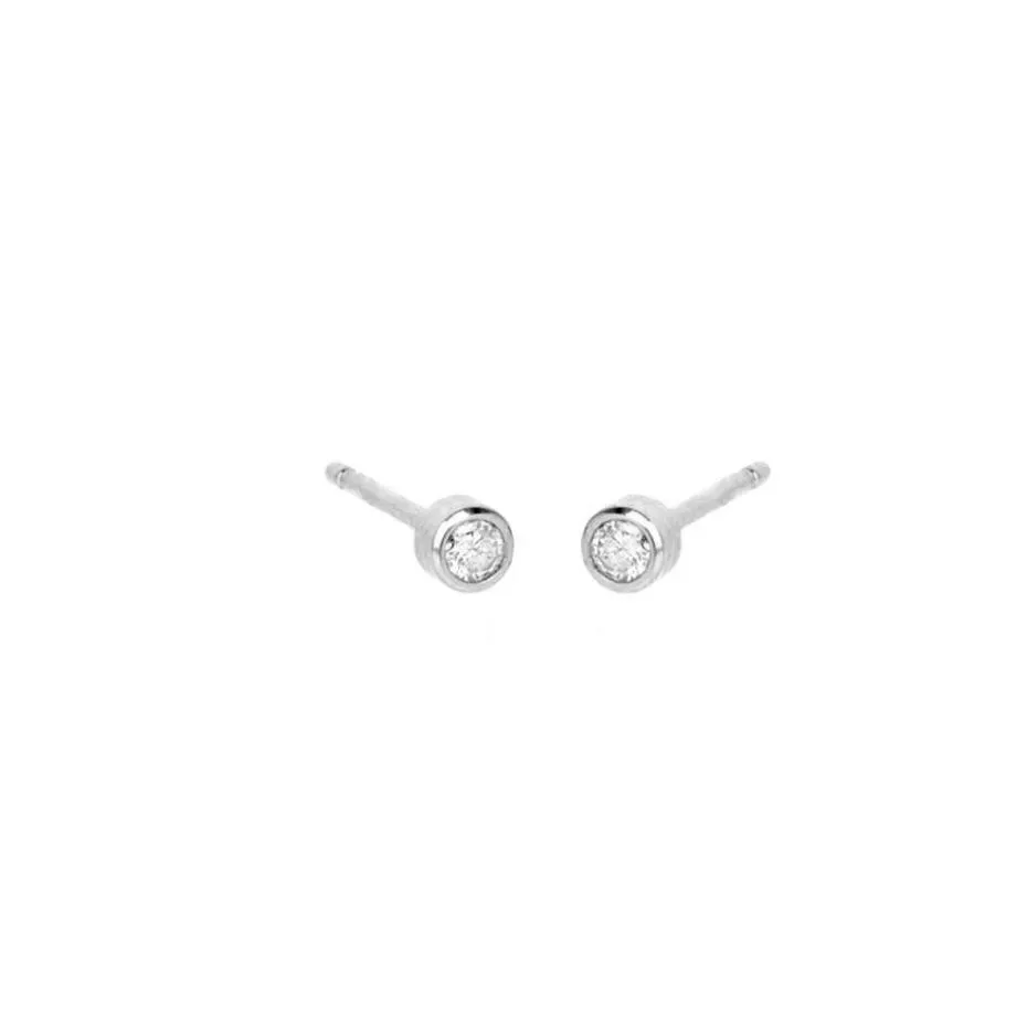 925 Silver CZ Stud Earring