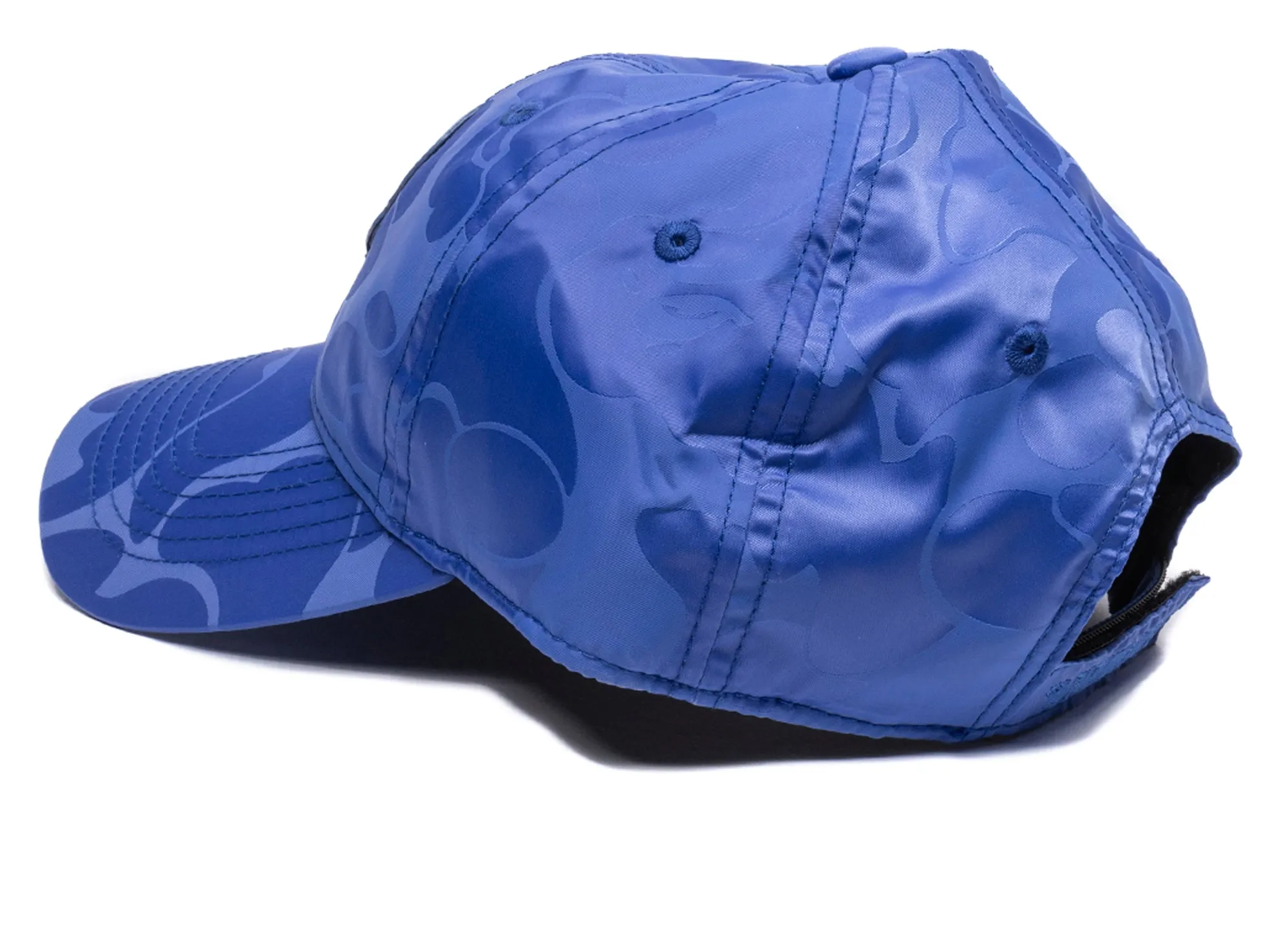 A Bathing Ape Tonal Solid Camo Cap in Blue