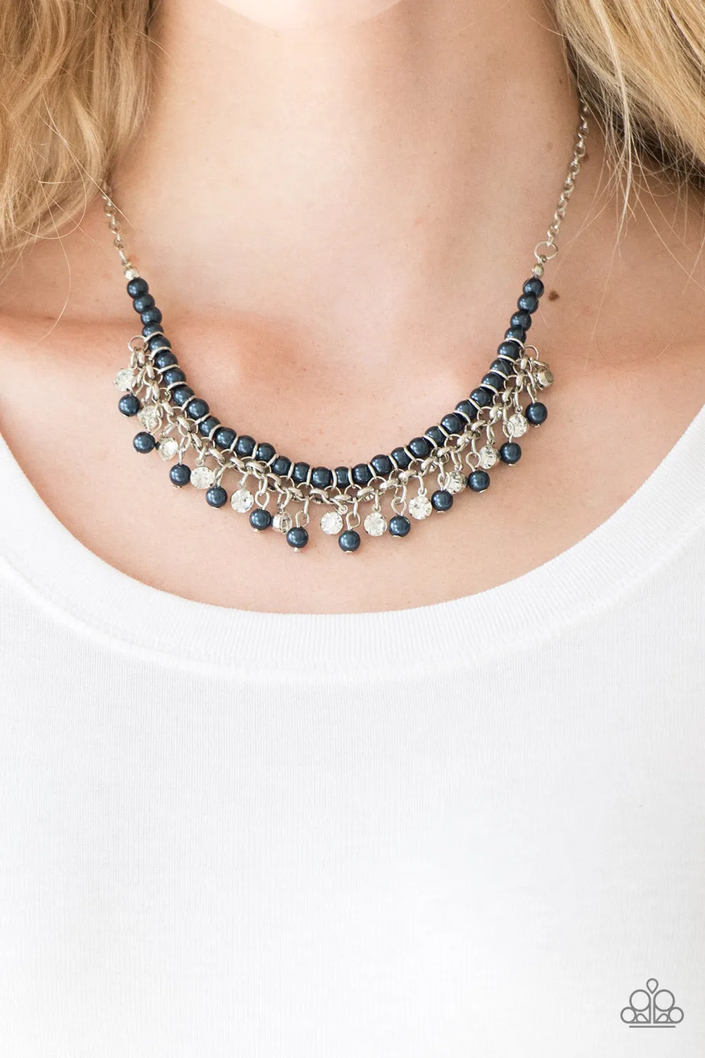 A Touch of CLASSY - Blue Paparazzi Necklace