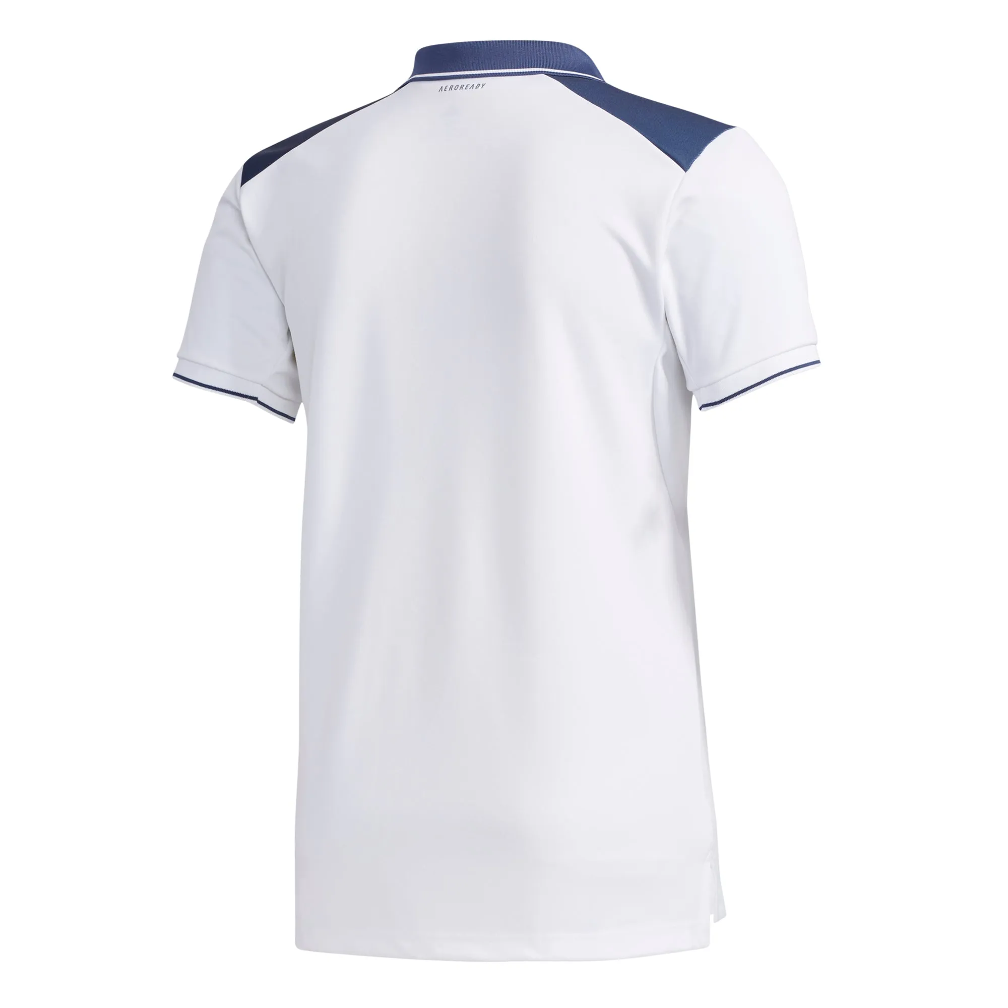 adidas Men's Polo Colorblock Pique - White/Tech Indigo FN1452