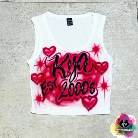 Airbrush Established Crop Top Design