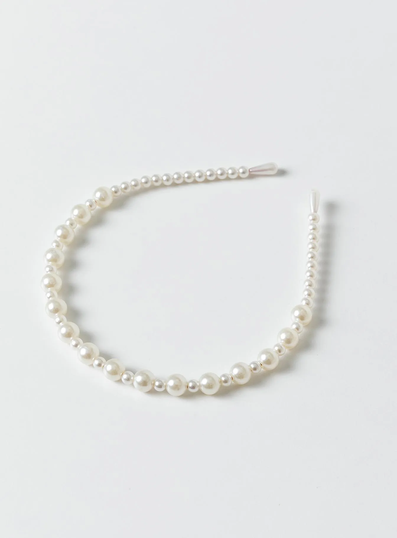 Aiyla Pearl Headband White