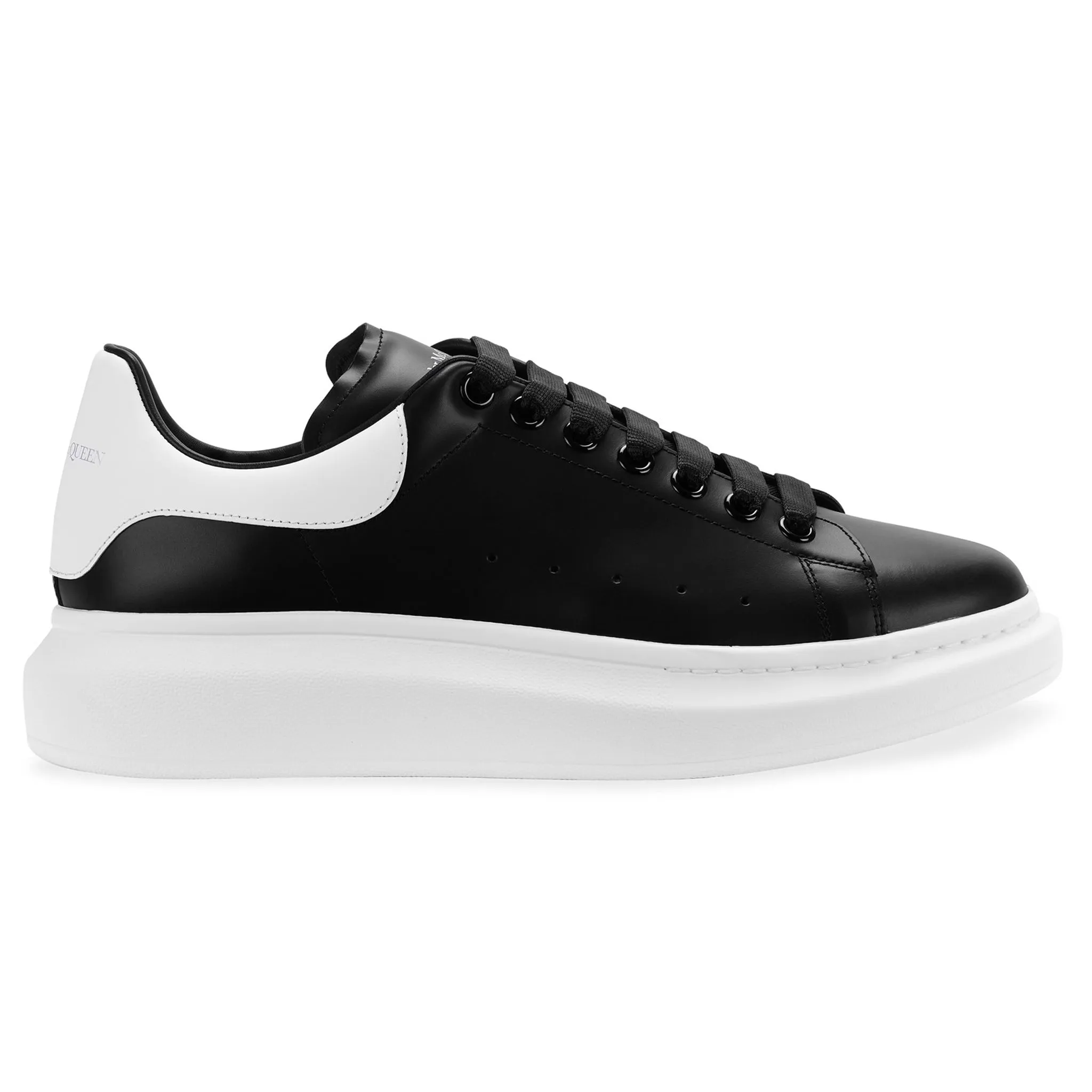 Alexander Mcqueen Raised Sole Black White Sneaker