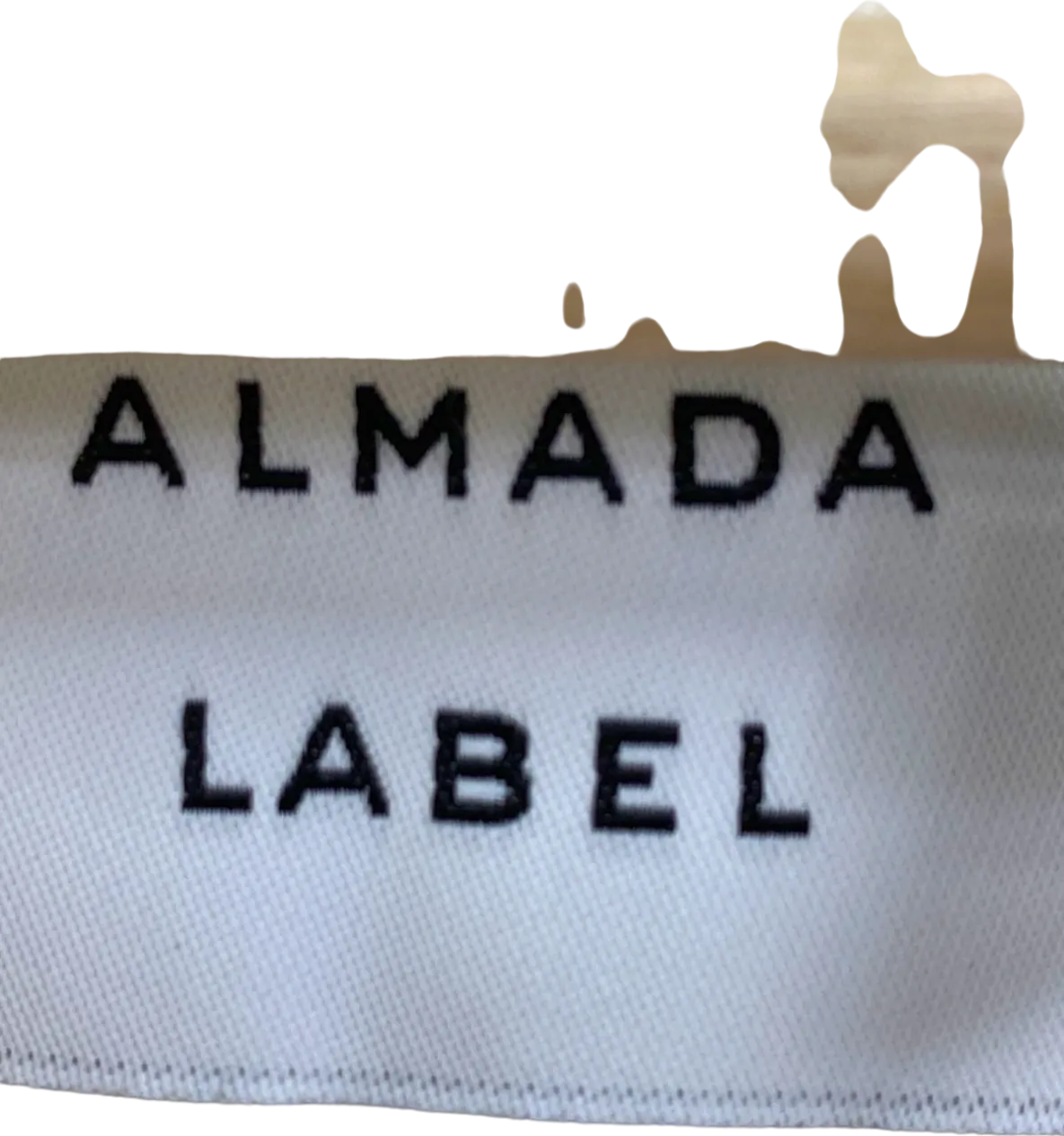 Almada Label Cream Ribbed Turtleneck Sweater UK M