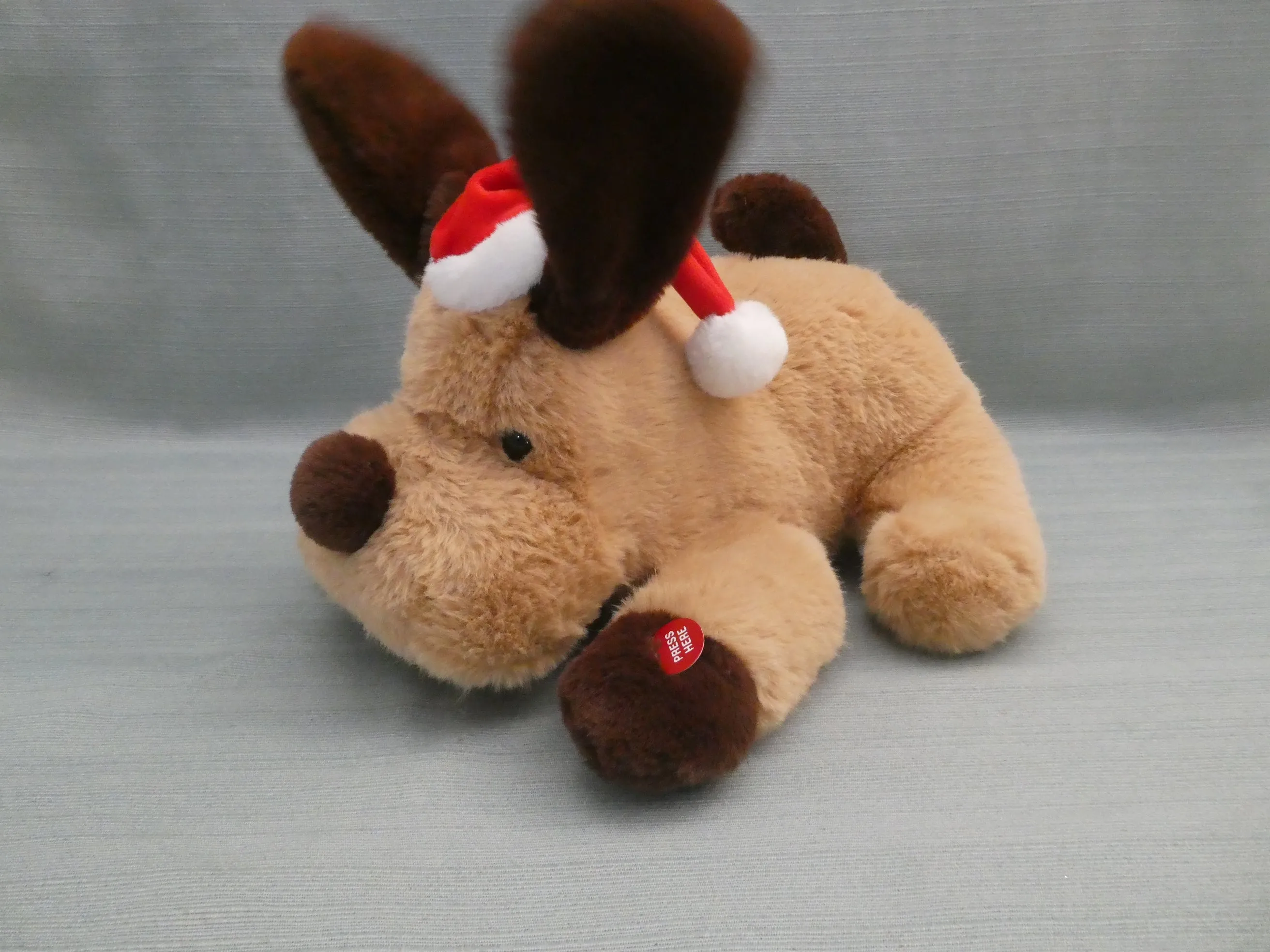 Animated Christmas Puppy Plush Toy - Like New!