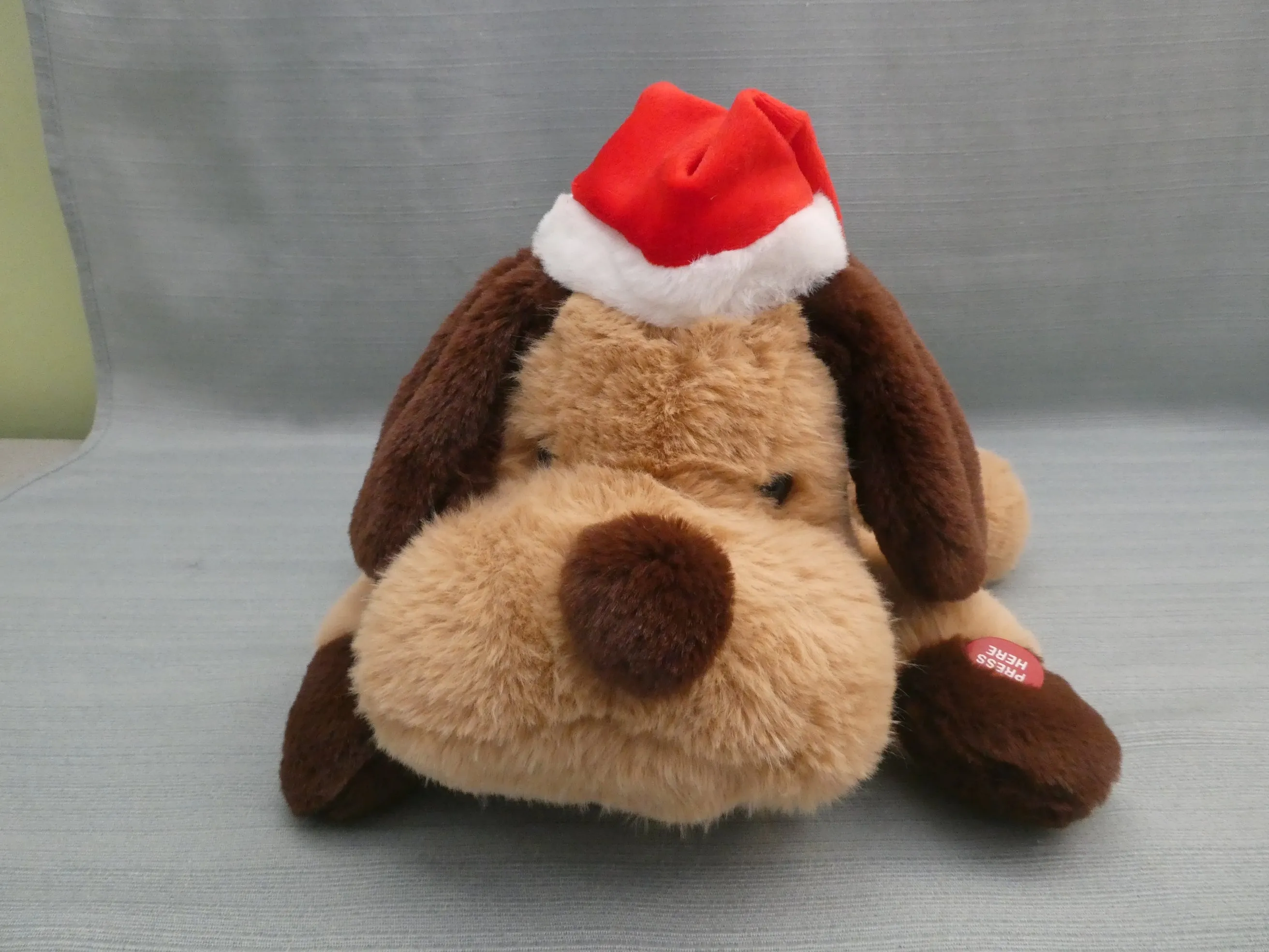 Animated Christmas Puppy Plush Toy - Like New!