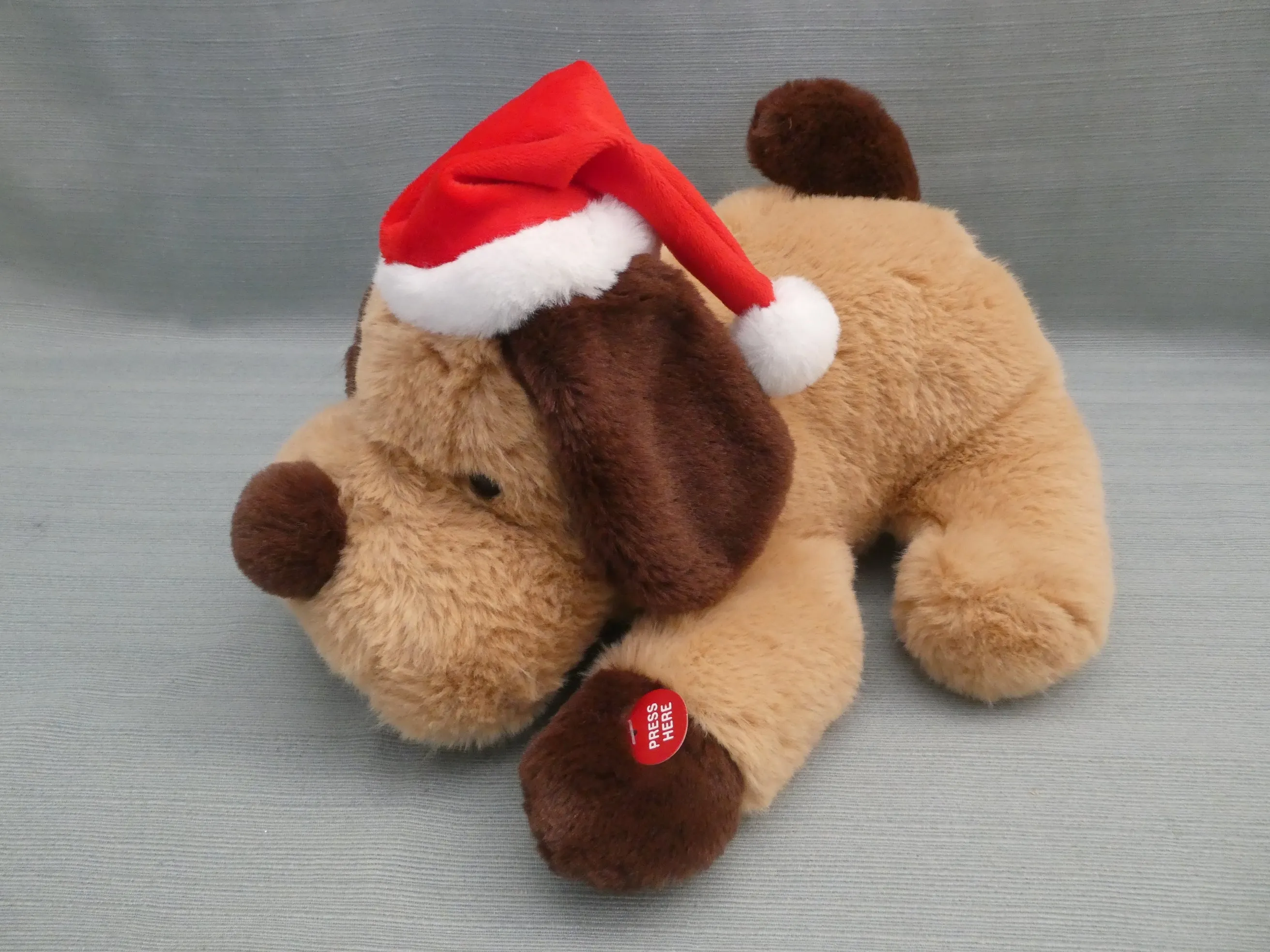 Animated Christmas Puppy Plush Toy - Like New!