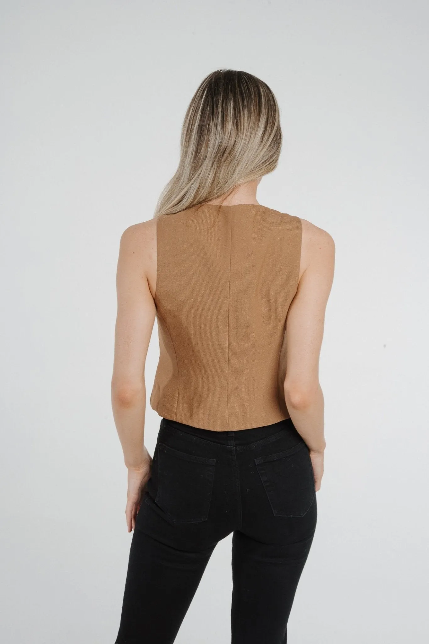 Arabella Waistcoat In Camel