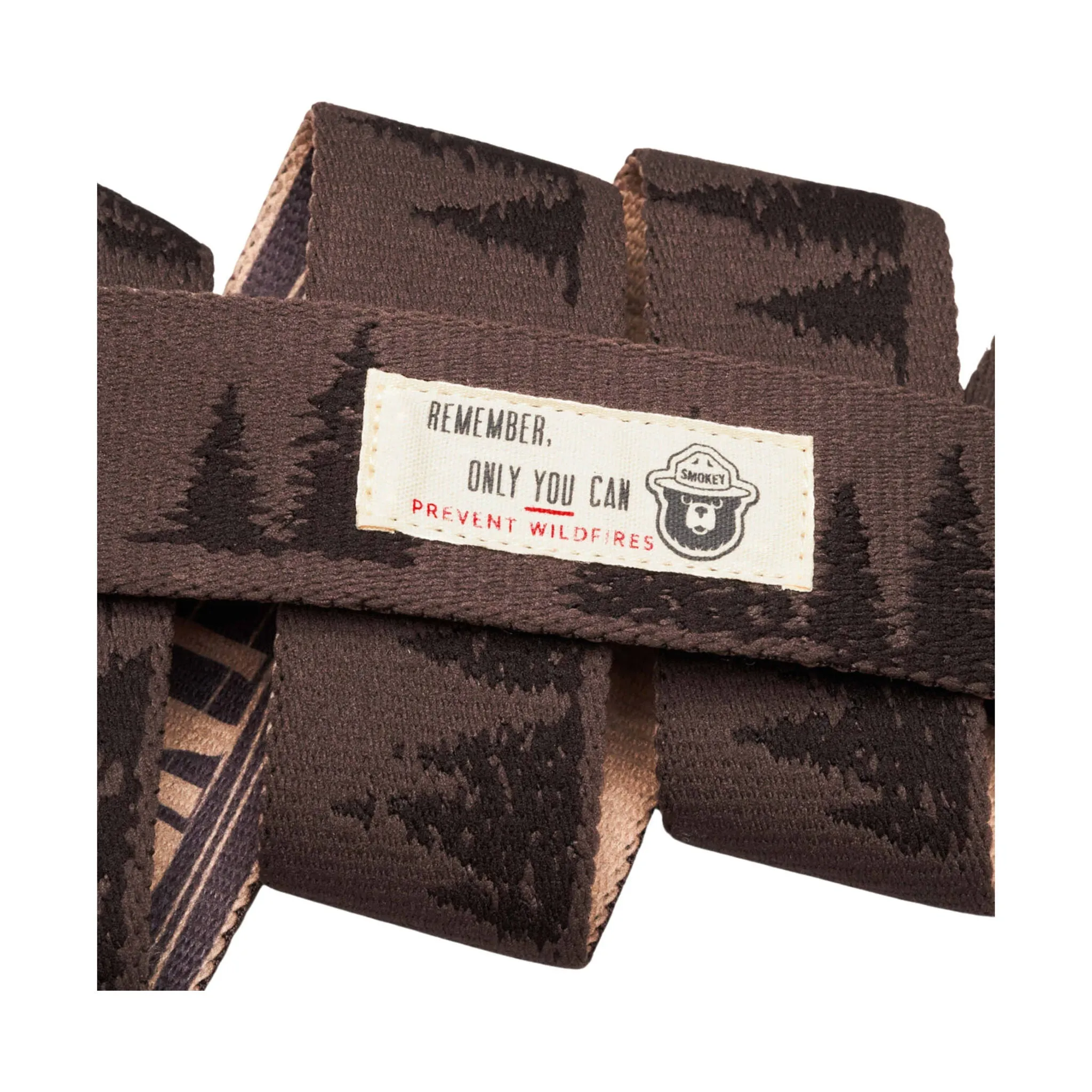 Arcade Smokey Bear Belt - Prevent Wildfires Medium Brown