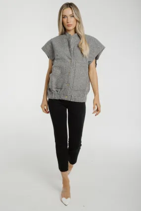 Aveen Sleeveless Jacket In Grey