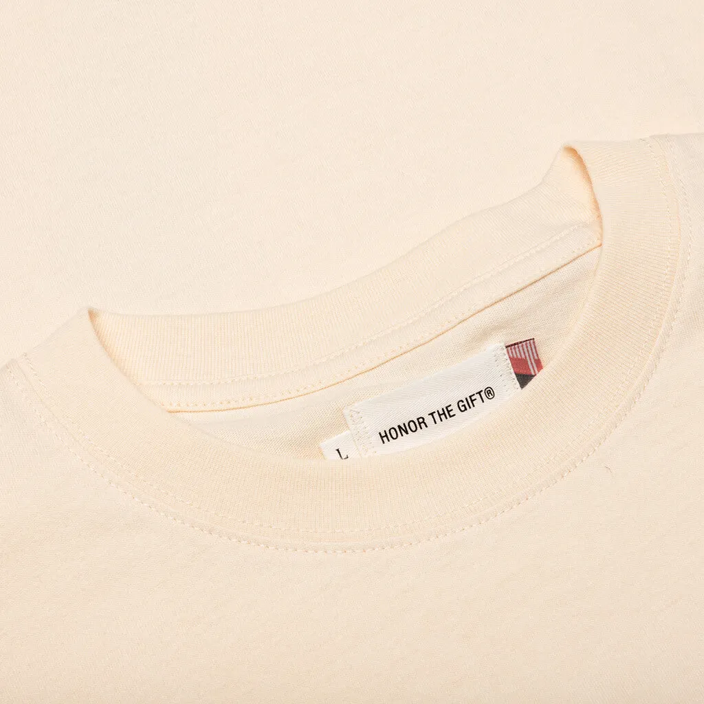 B-Summer HTG Embroidery Logo S/S Tee - Bone