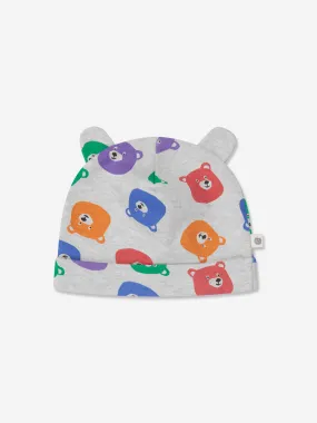 Baby Bears Print Hat With Ears in Multicolour