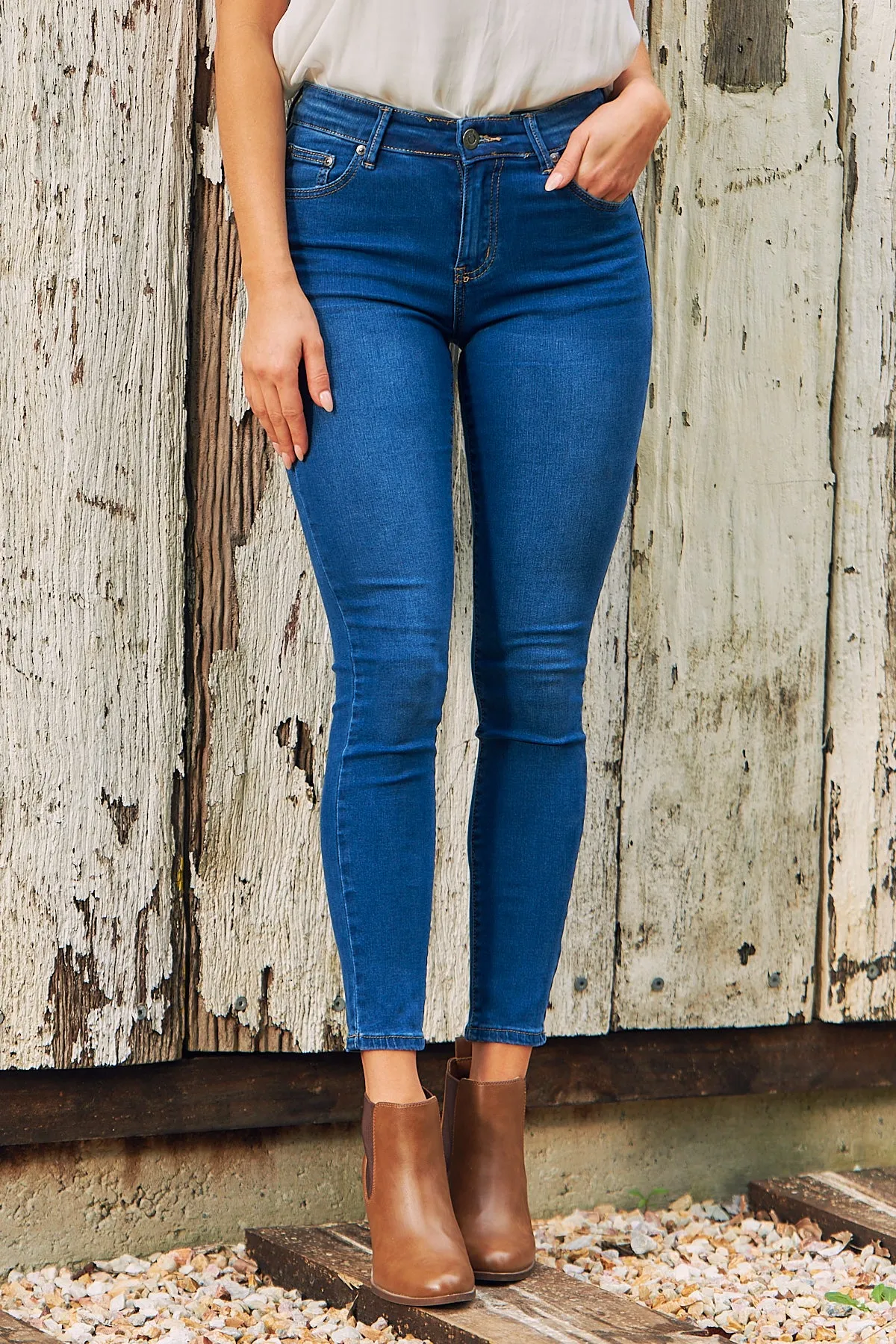 Basic Blue Denim Skinny Jean