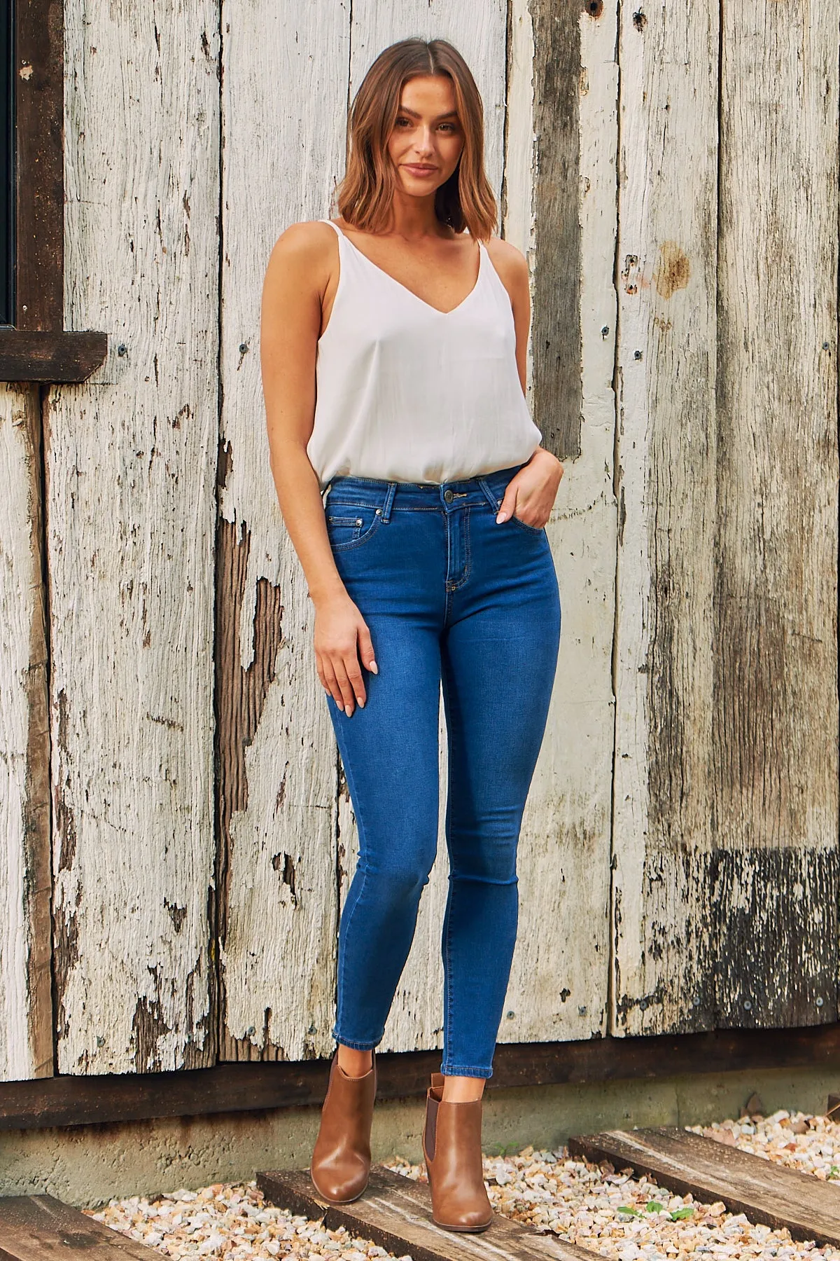 Basic Blue Denim Skinny Jean