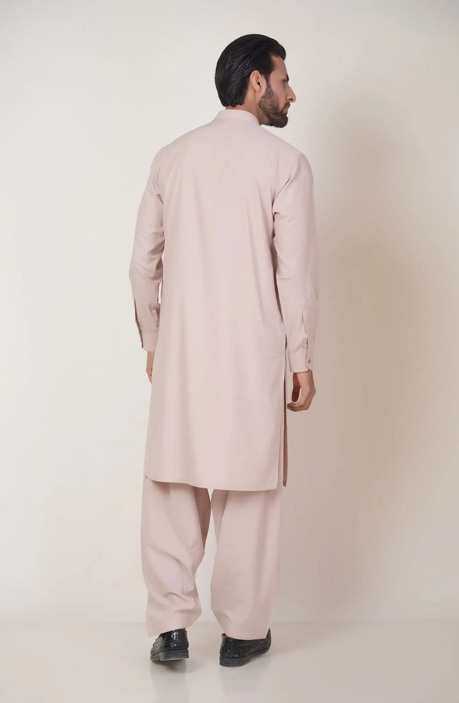 Basic Fancy Band Collar Shalwar Suit