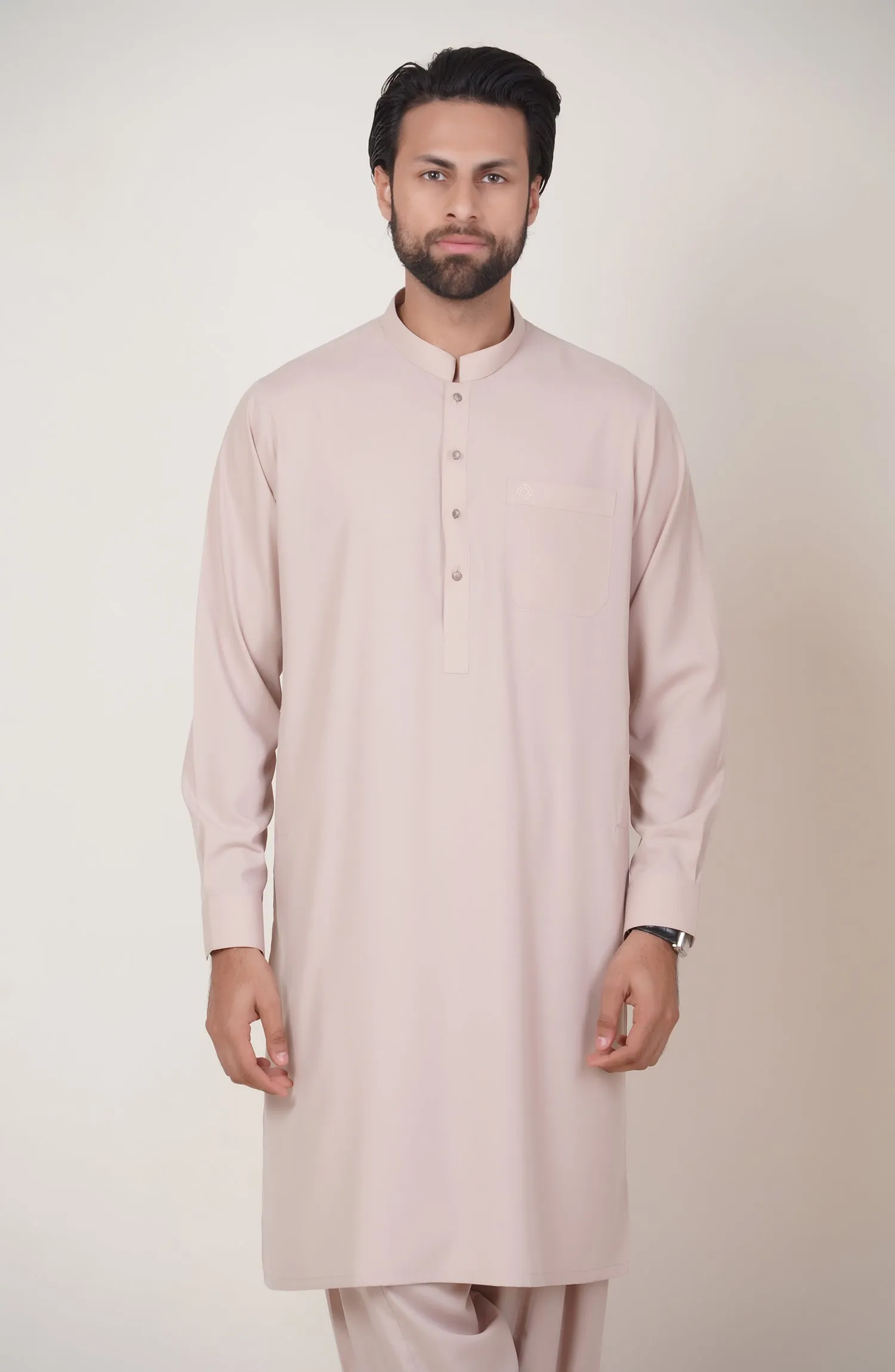 Basic Fancy Band Collar Shalwar Suit