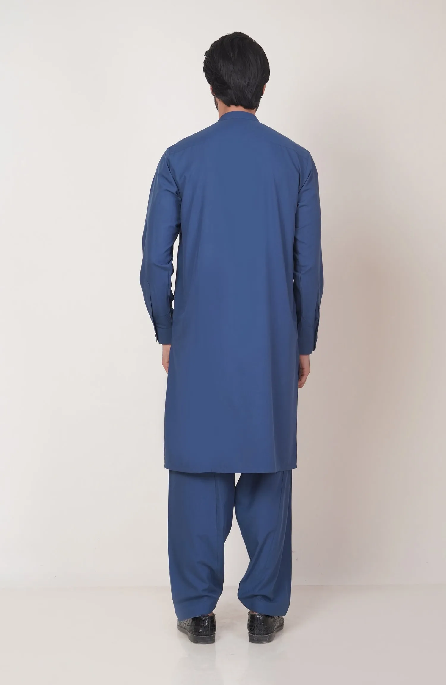 Basic Fancy Band Collar Shalwar Suit