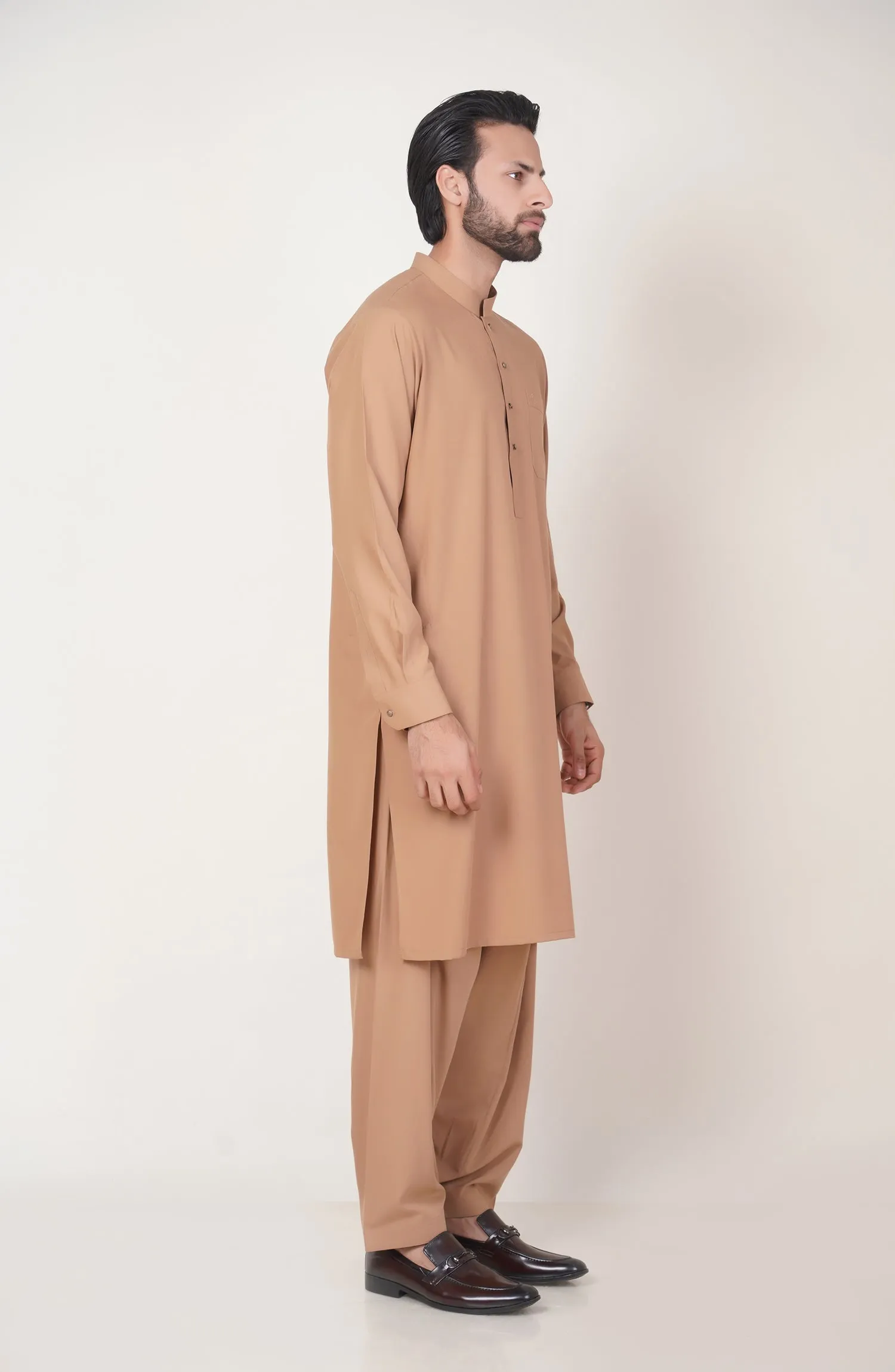 Basic Fancy Band Collar Shalwar Suit