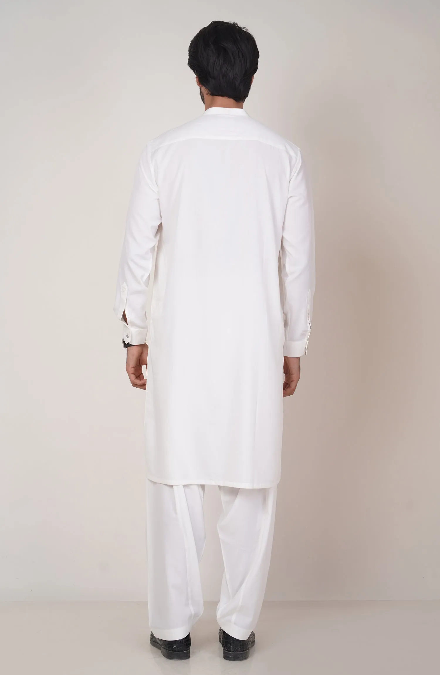 Basic Fancy Band Collar Shalwar Suit