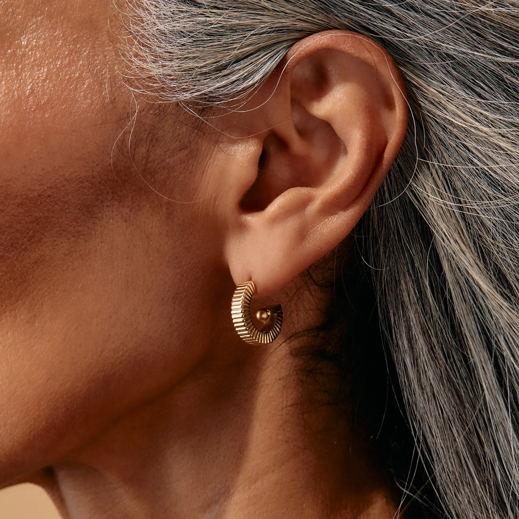 Black Onyx Textured Earrings