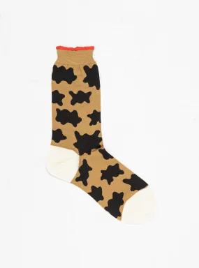 Blob Crew Socks Camel