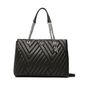 Borsa Donna a Mano ARMANI EXCHANGE Trapuntata Colore Nero con Tracolla