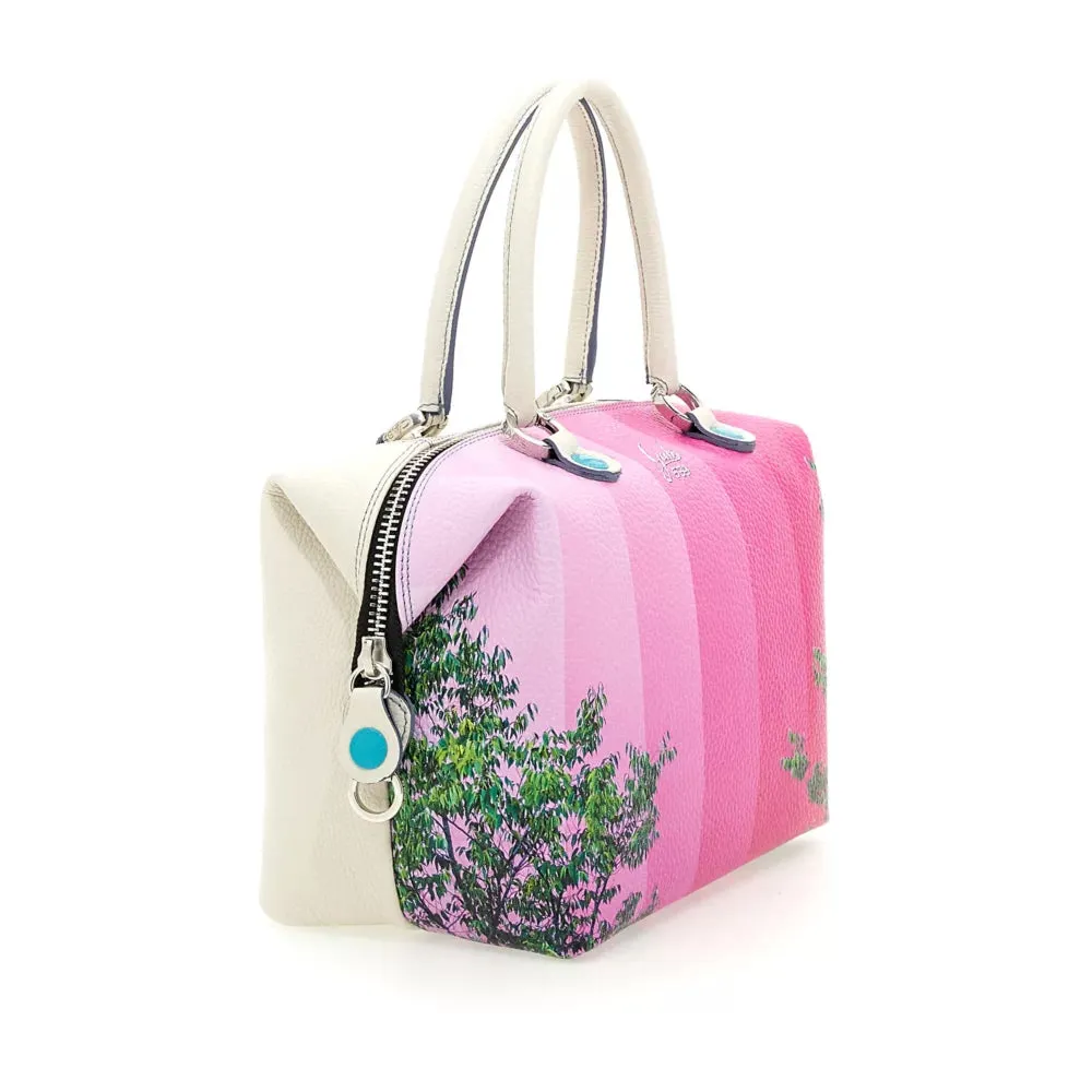 Borsa Donna a Mano con Tracolla GABS G3 PLUS Holiday in Pelle stampa Sfumature di Rosa Large