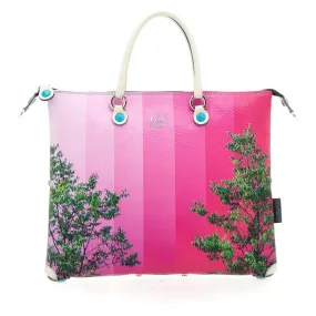 Borsa Donna a Mano con Tracolla GABS G3 PLUS Holiday in Pelle stampa Sfumature di Rosa Large