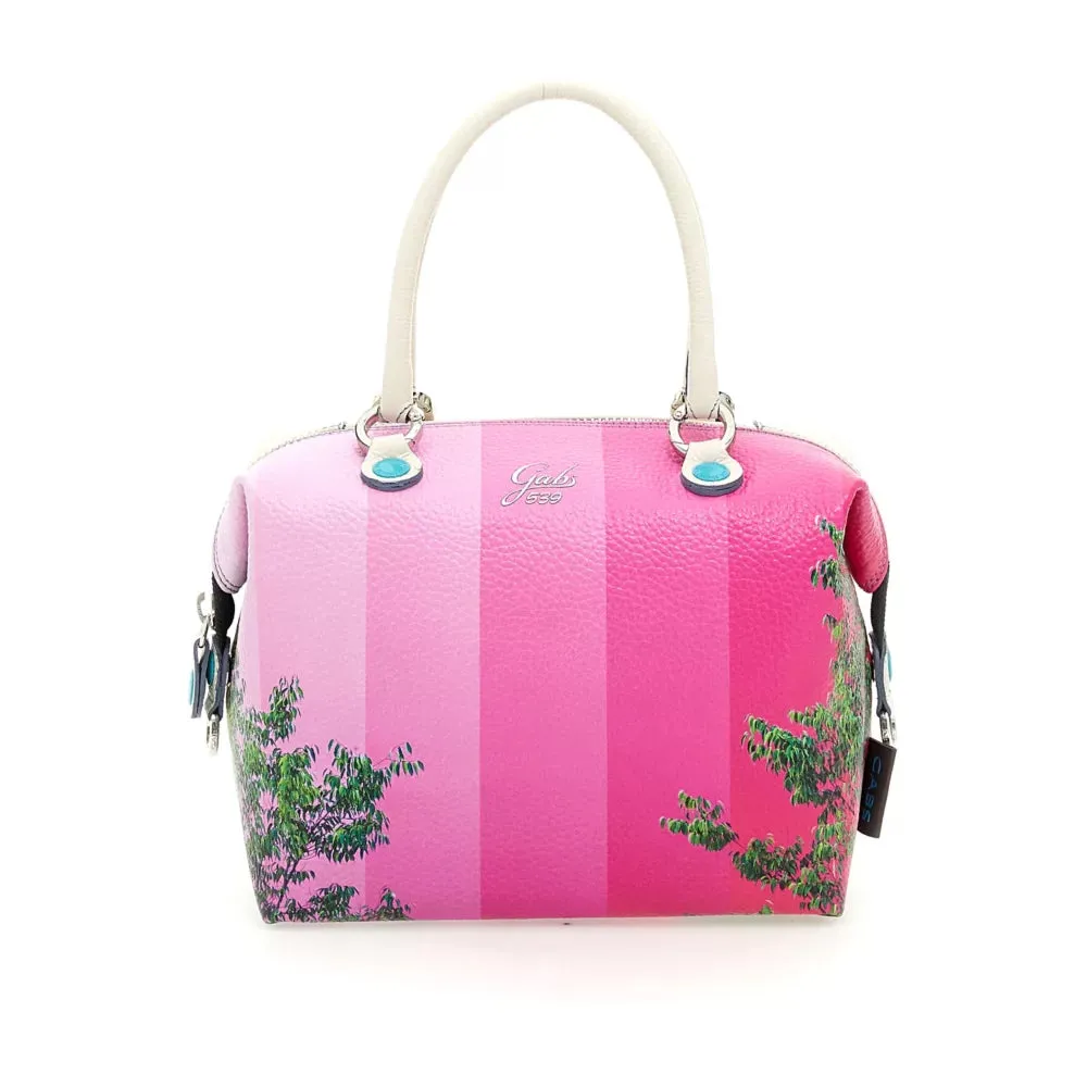 Borsa Donna a Mano con Tracolla GABS G3 PLUS Holiday in Pelle stampa Sfumature di Rosa Large