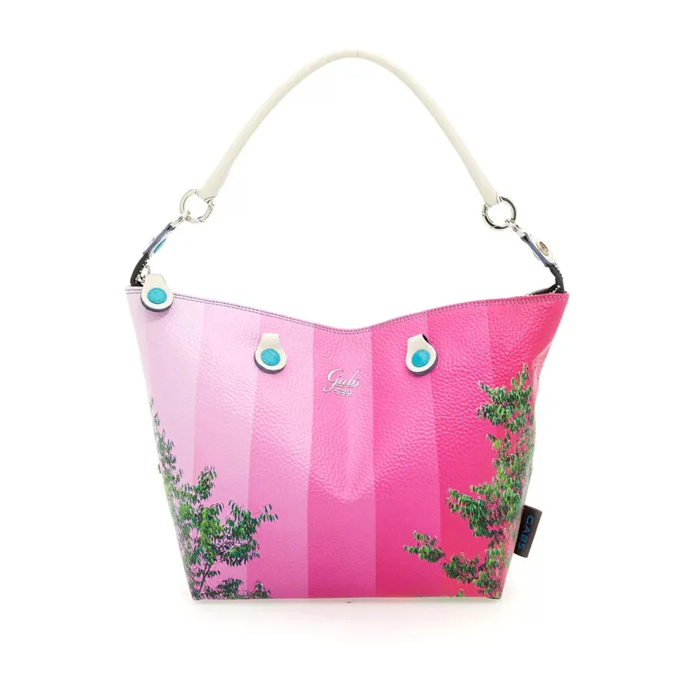 Borsa Donna a Mano con Tracolla GABS G3 PLUS Holiday in Pelle stampa Sfumature di Rosa Large