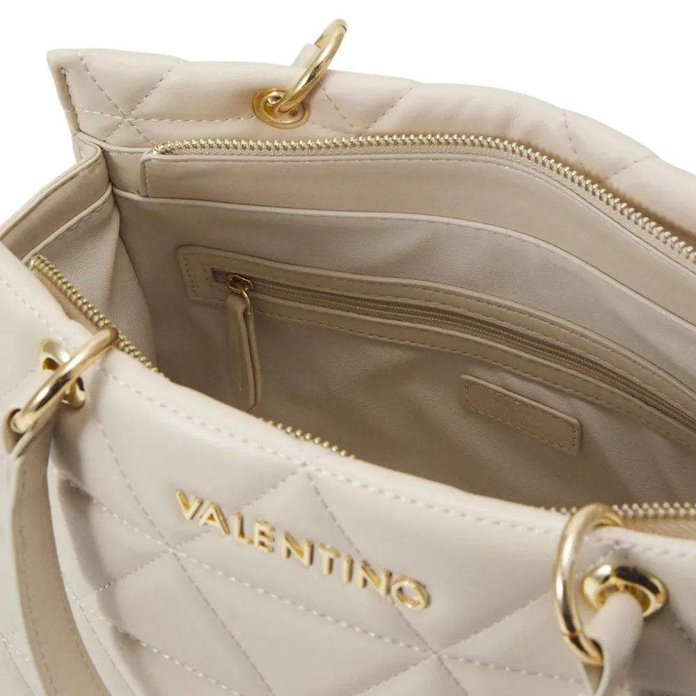 Borsa Donna a Mano VALENTINO BAGS linea Carnaby Colore Ecru