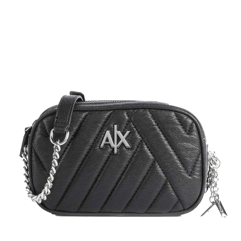 Borsa Donna a Tracolla ARMANI EXCHANGE Chiusa con Zip colore Nero