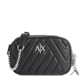 Borsa Donna a Tracolla ARMANI EXCHANGE Chiusa con Zip colore Nero