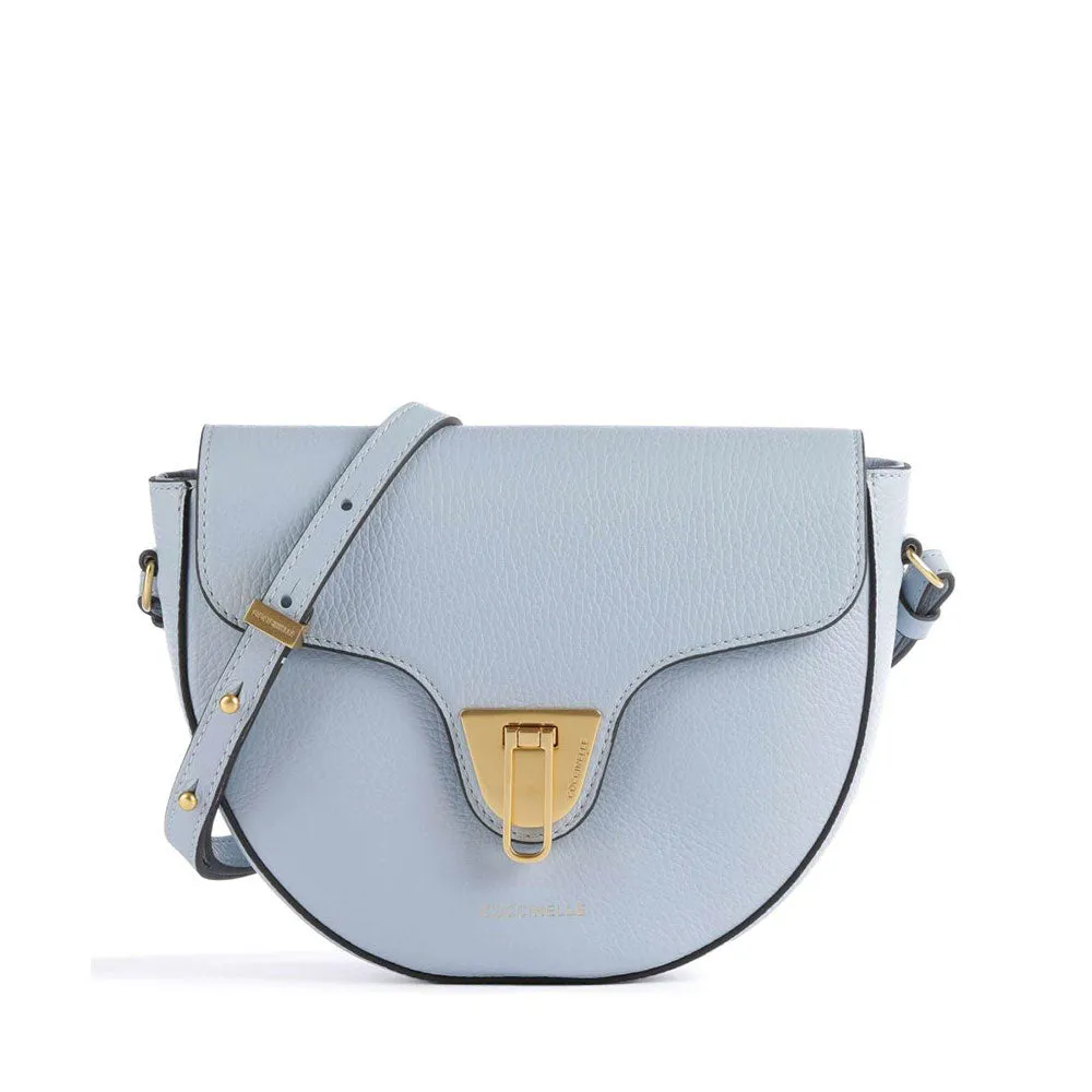 Borsa Donna a Tracolla COCCINELLE in Pelle linea Beat Soft Mini colore Mist Blue