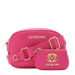 Borsa Donna a Tracolla con Mini Pochette LOVE MOSCHINO Fuxia JC4090