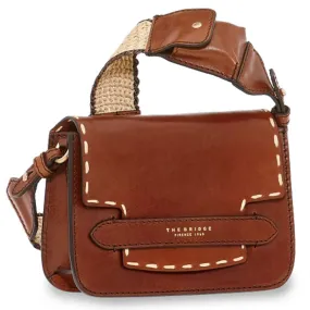 Borsa Donna a Tracolla Media THE BRIDGE in Pelle Marrone linea Lucrezia Wow