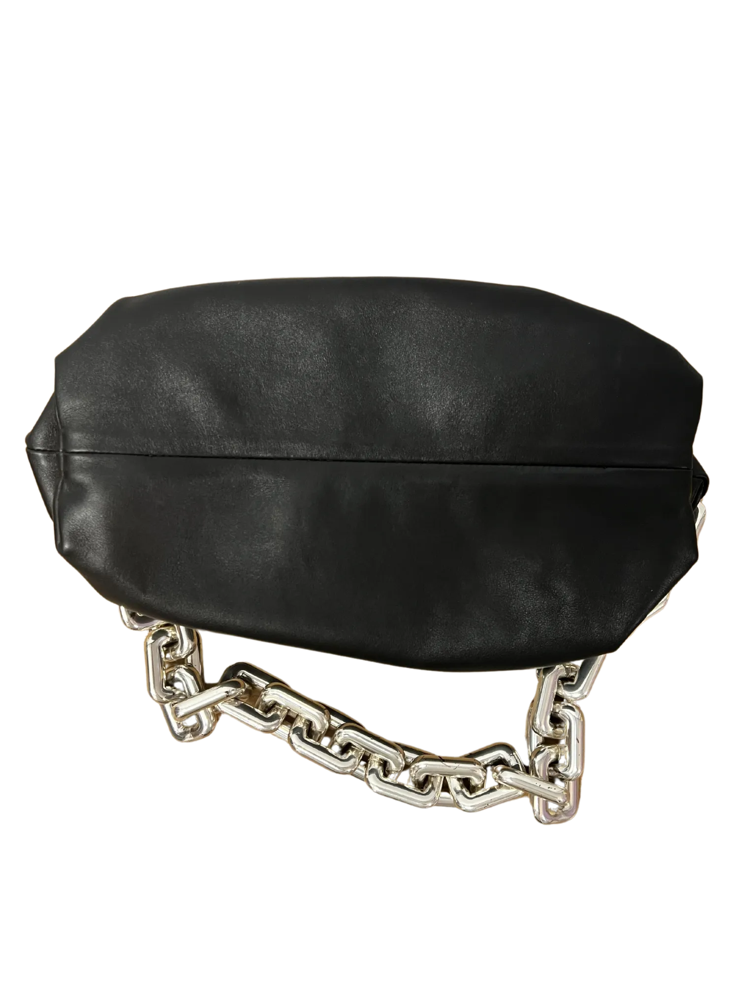 Bottega Veneta Black Leather The Chain Pouch Bag