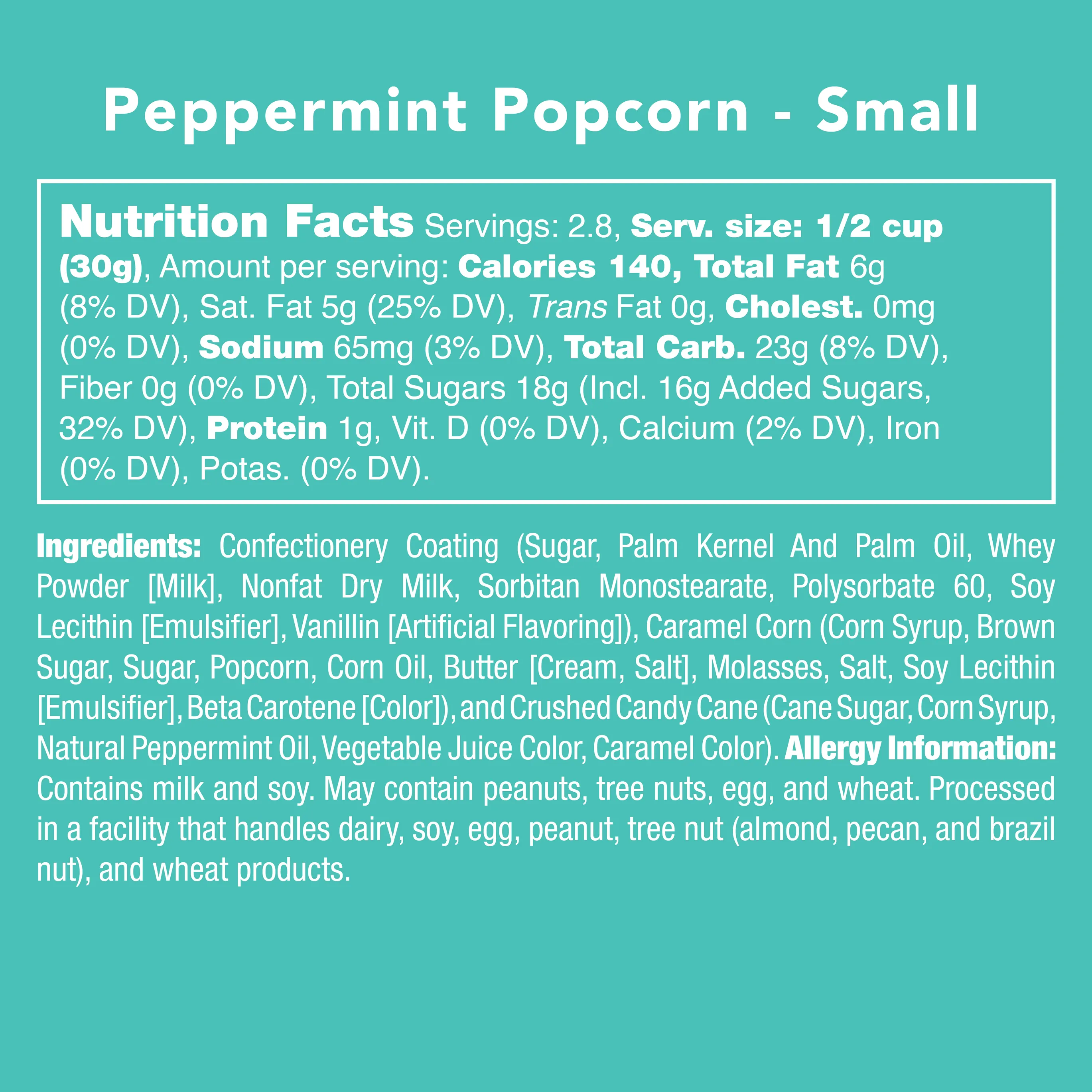 Candy Club Peppermint Popcorn