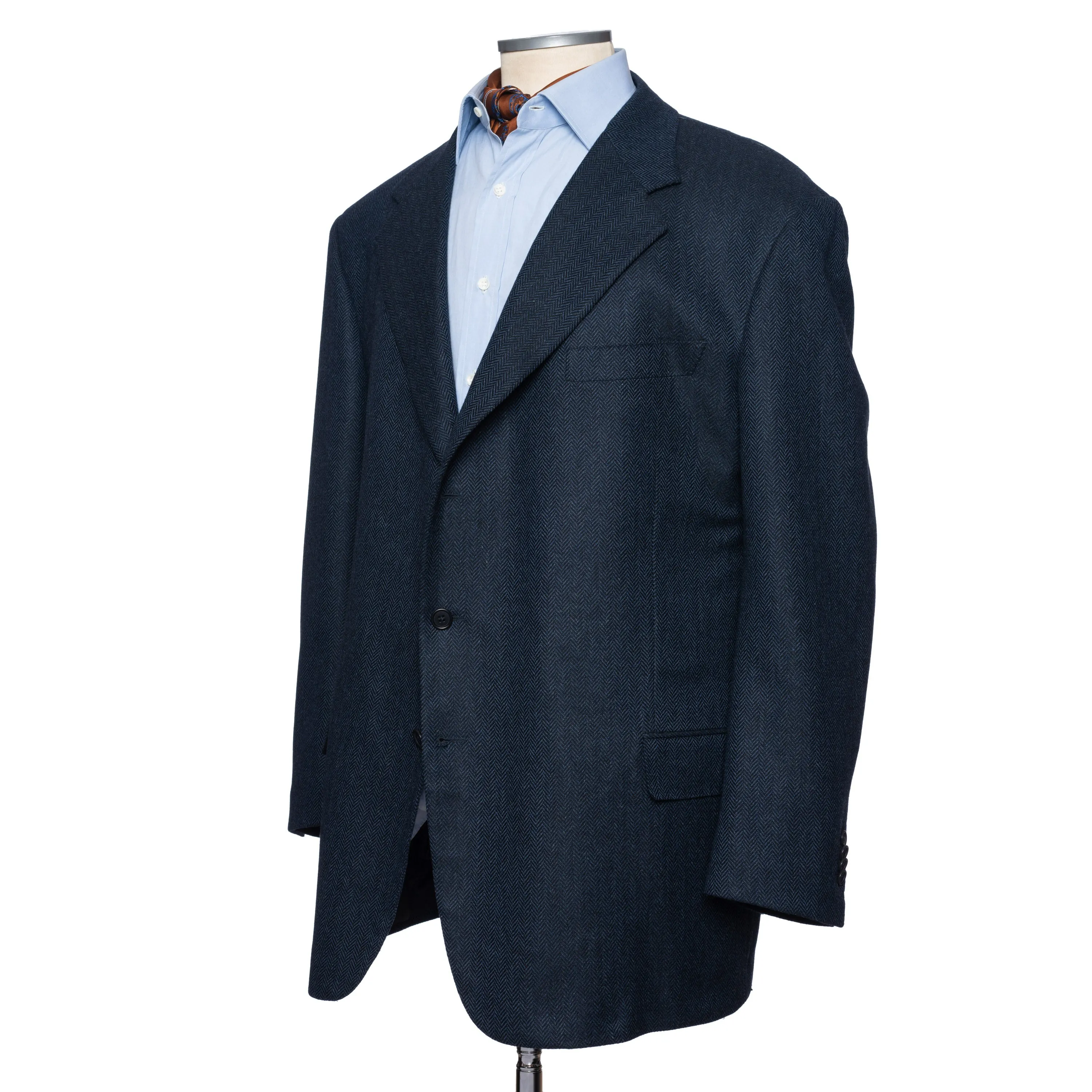 CASTANGIA 1850 Blue Wool-Cashmere Sport Coat Jacket EU 70 NEW US 60 Big and Tall