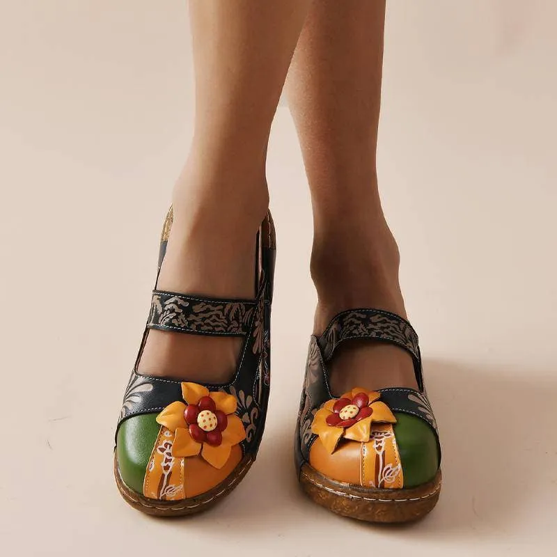 Comfy Soft Print Platform Sandals