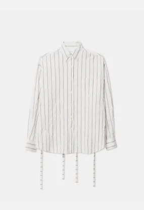 Crinkled Kimono Shirt / Manhasset Stripe