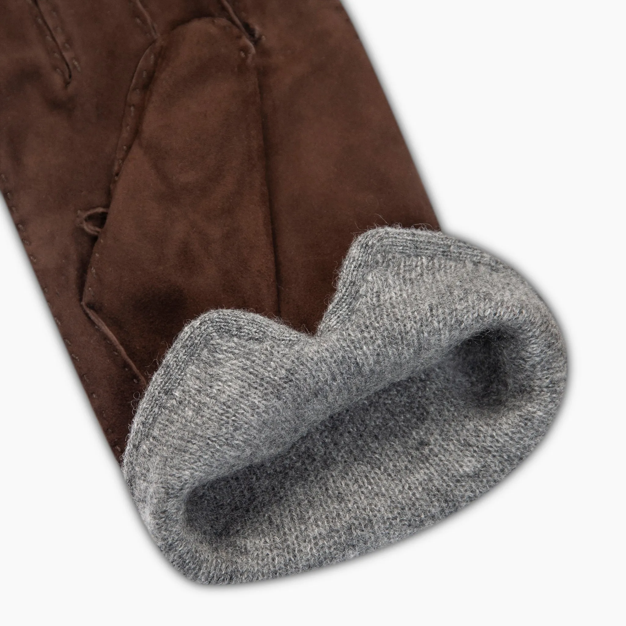 Eloy Suede Gloves with Nappa details and cashmere interior