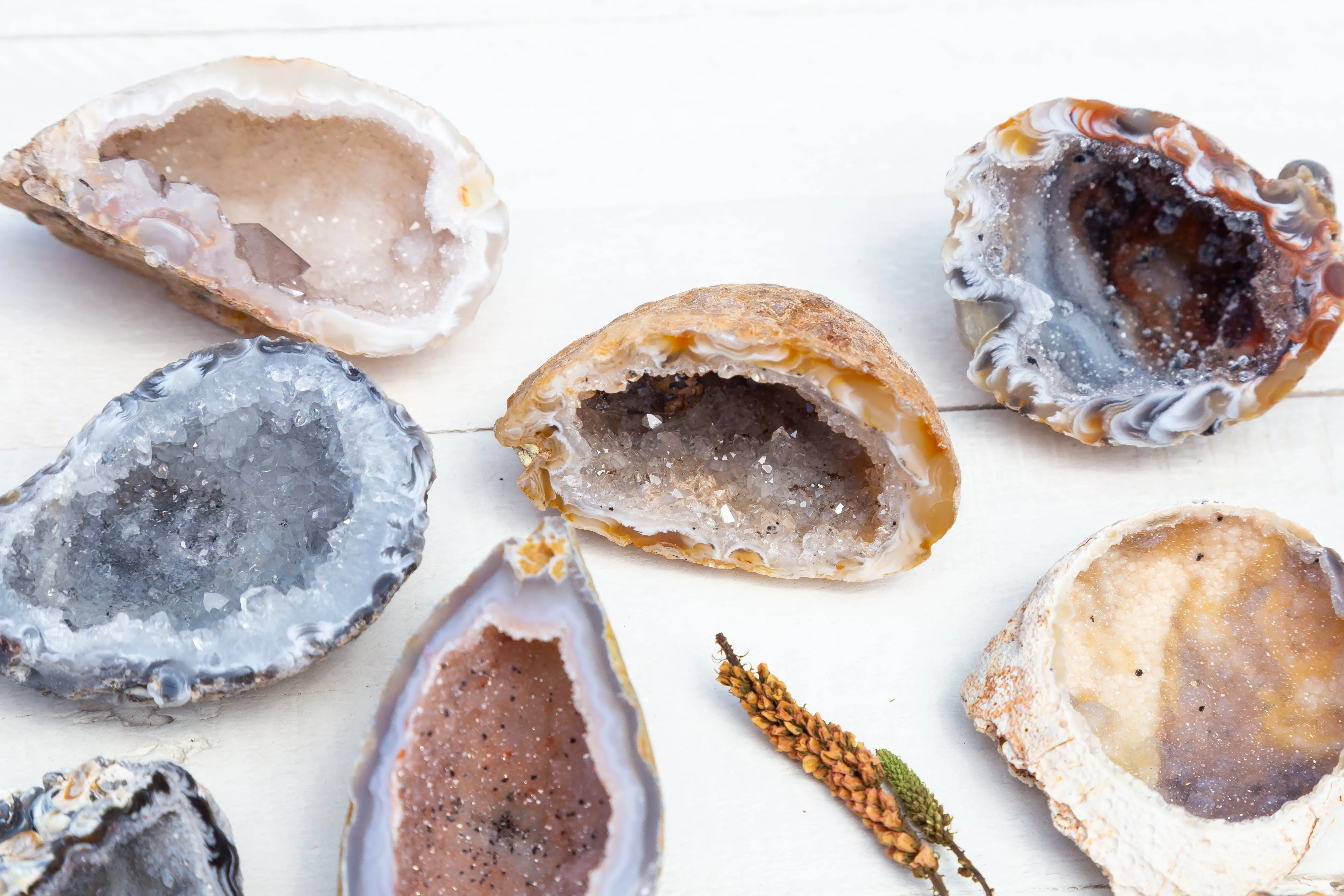 Geode Bowls - Polished on Edge, Half