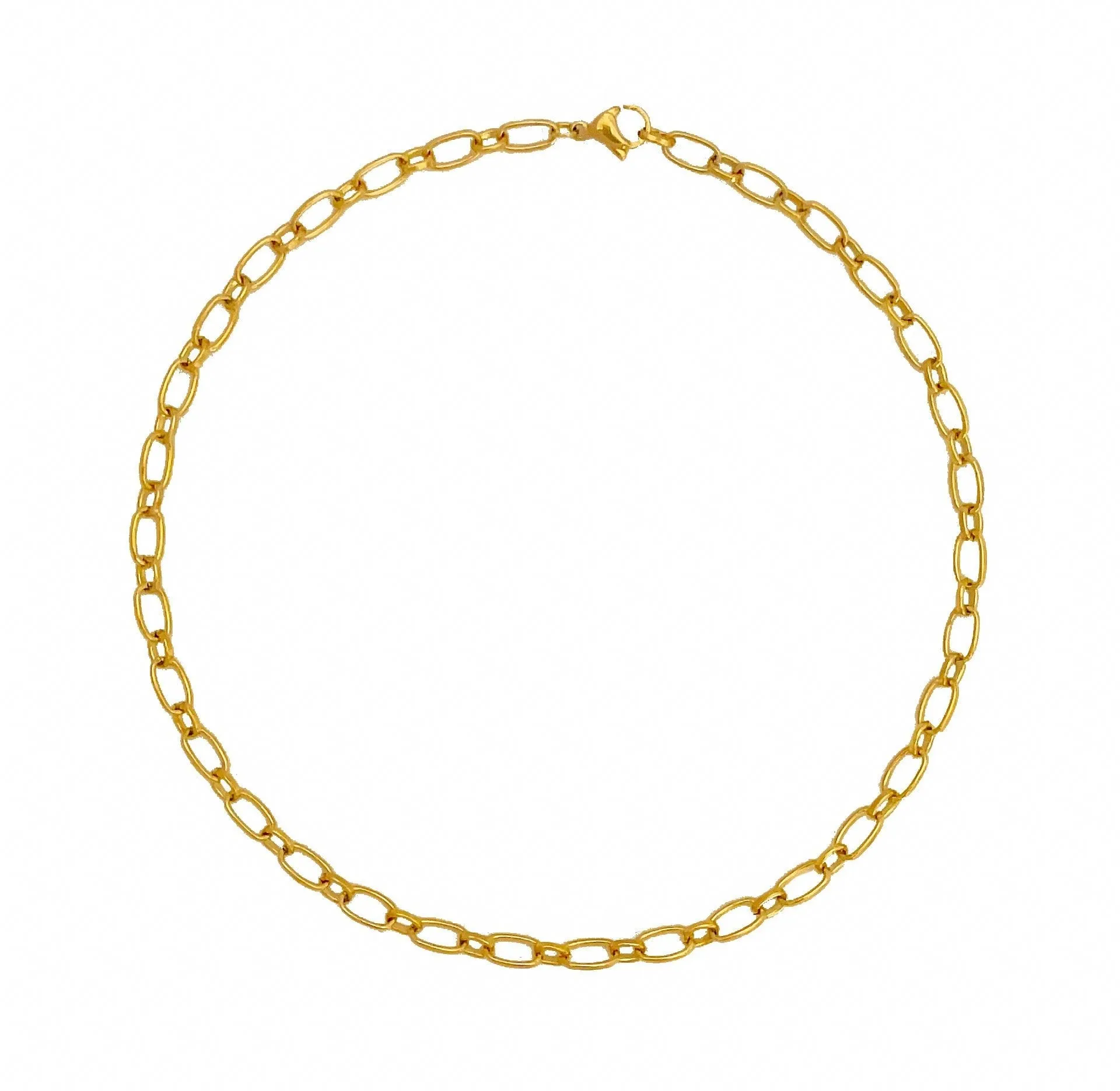 Gold Belcher Chain Necklace