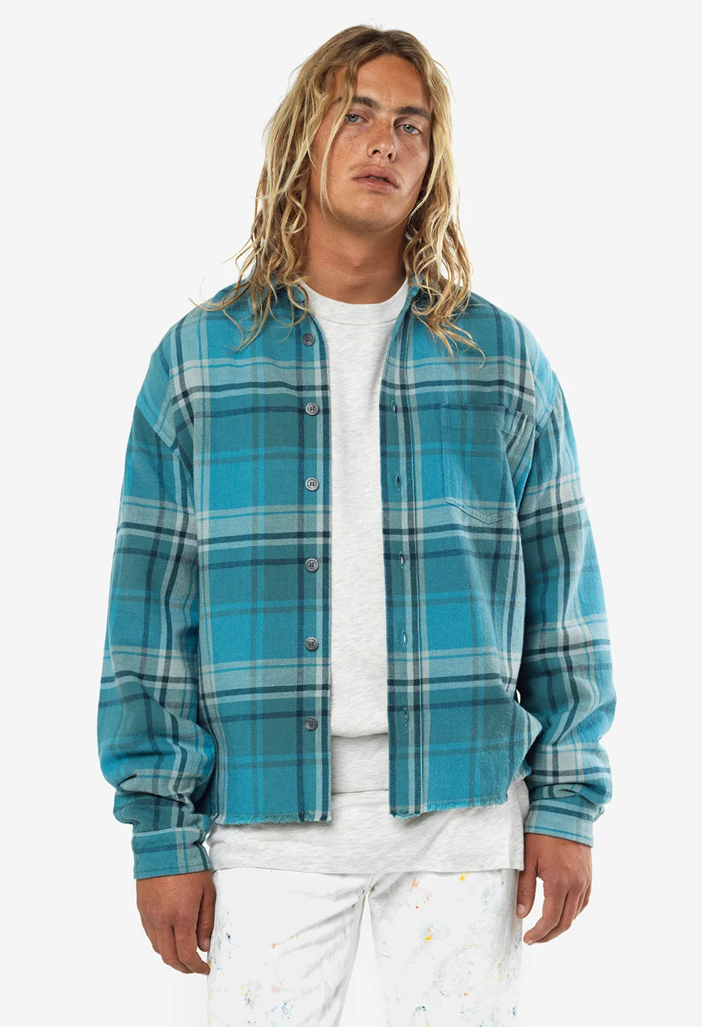 Hemi Oversized Shirt / Oceana Check